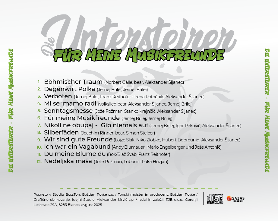 Die Untersteirer - Für meine Musikfreunde CD