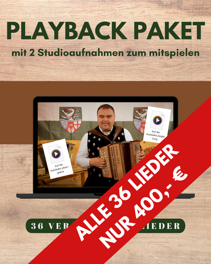 MP3 PLAYBACKS - PAKET ALLE 36 LIEDER (GCFB)