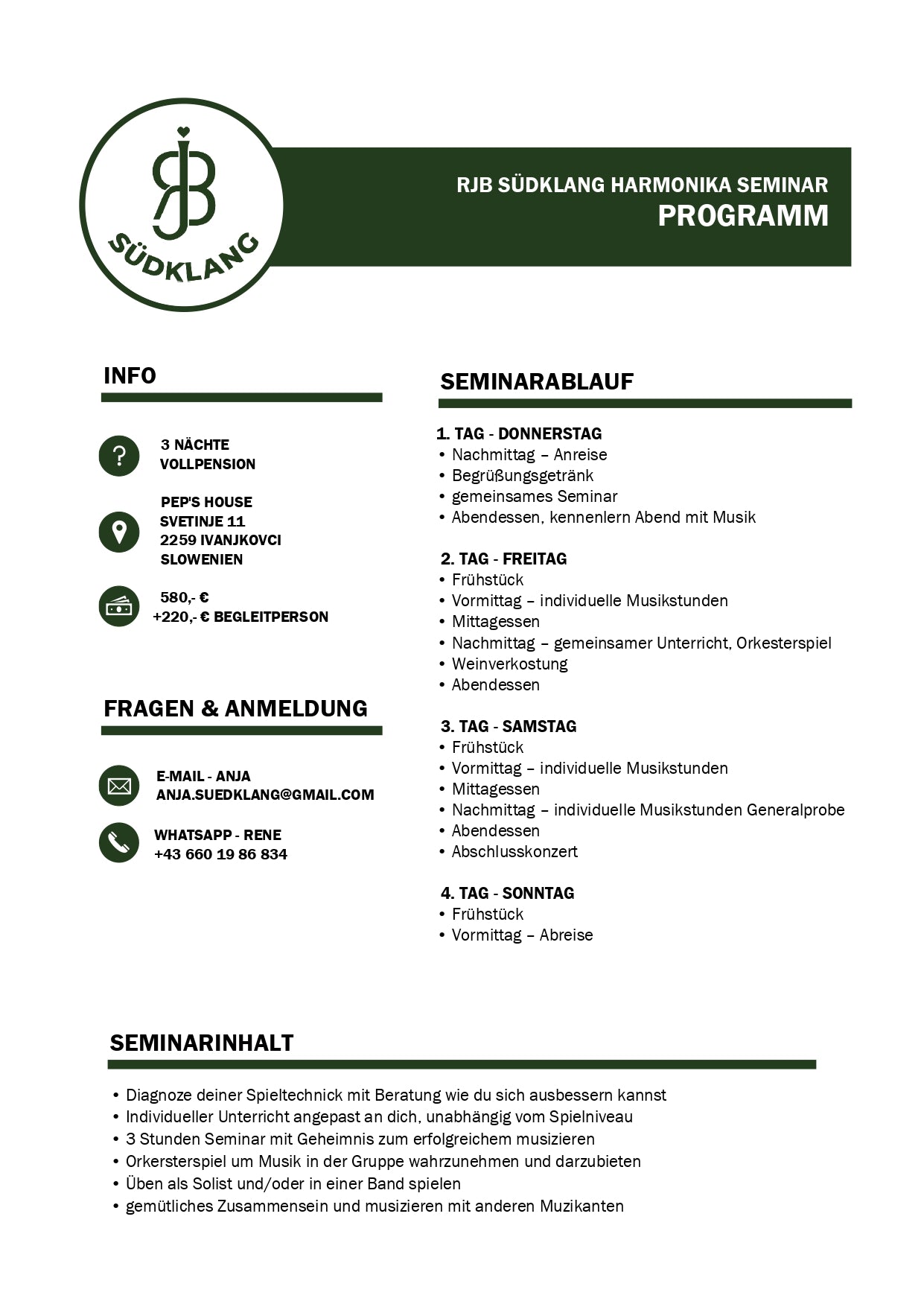 RJB Harmonika Seminar 2026